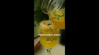 Passionfruit spritz recipe | Passionfruit mocktail