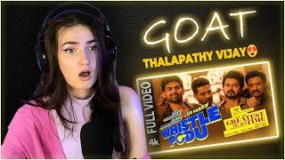 Russian Girl Reacts to Whistle Podu  | The Greatest Of All Time | Thalapathy Vijay