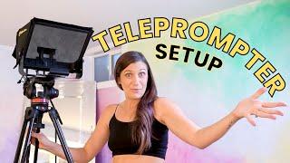 TELEPROMPTER SETUP FOR YOUTUBE | Full Setup Tutorial