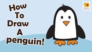 How to Draw a Penguin For Kids Step by Step