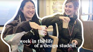 a week in my college life! (uic design student)