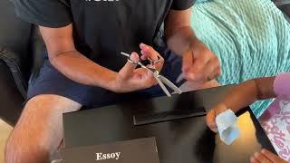 UNBOXING: ESSOY Professional Thinning Shears Hair Cutting Teeth Scissors(6.5-Inches)