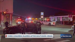 Three children injured in Elmira crash