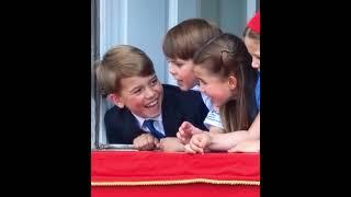 Royal Children,prince George,Princess Charlotte and prince Louis having lovely chats