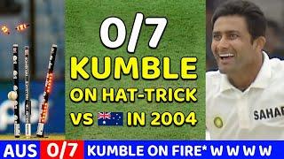 ANIL KUMBLE 7WKT VS AUS | INDIA VS AUSTRALIA 2ND TEST MATCH 2004 | Shocking Bowling by ANIL KUMBLE