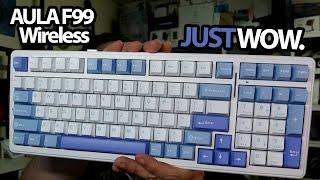 Ultimate Wireless Gaming Keyboard? AULA F99 with Pre-Lubed Linear Switches & RGB