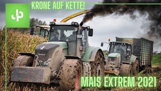 Mais 2021 EXTREM! Krone Big X auf Ketten! Fendt Traktoren || JP Agrar