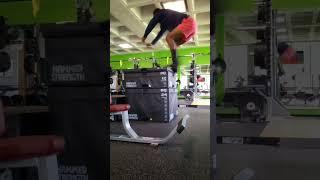 James Jenkins Jr box jumps. still working on hops