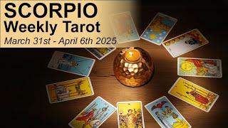 SCORPIO "MOVING ON! STEPPING INTO THE UNKNOWN"  Weekly Tarot Reading March 31st-April 6th 2025
