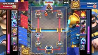 Clash Royale | CMcHugh Vs YOU AGAIN ? | Clanless - Arab Empire | 1# 15/4/17 Replay