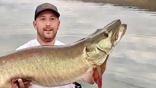 GIANT MUSKIE fishing in PENNSYLVANIA! (Central, PA)