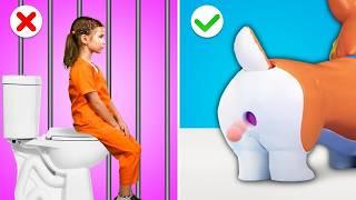 Mom and Daughter vs Bad Cop in Jail! *Best Parenting Hacks and Gadgets! Funny Relatable Situations*
