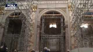 Dentro il Duomo dell'Aquila, ferito dal terremoto