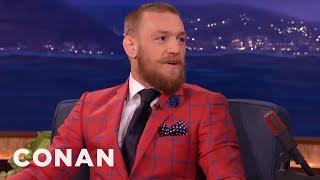 Conor McGregor Taunts Nate Diaz: He's A Fat-Skinny Guy | CONAN on TBS