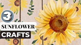 Stunning Sunflower Crafts: Creative  Decoupage Tutorial & Ideas You Can't Miss! Fall Crafts 2024