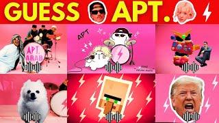 Guess A.P.T. Songs & Variants by Their Voice ~ ROSÉ & Bruno Mars A.P.T. Song Covers Quiz 