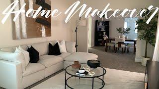 LIVING ROOM! DECORATE WITH ME | HOME DECOR HAUL | HOMEGOODS SHOP WITH ME | NEW FURNITURE &HOME DECOR