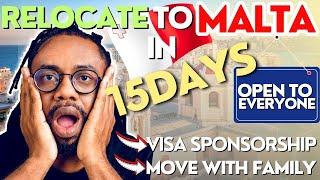 How To Relocate to Malta in 15 Days and Get a Job with Visa Sponsorship in 2024!