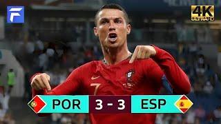 RONALDO SHOCKS THE WORLD WITH A HAT TRICK AGAINST SPAIN