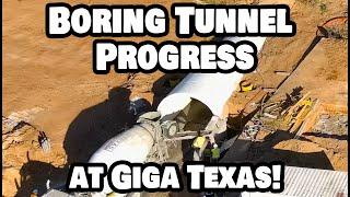 BORING TUNNEL PROGRESS AT GIGA TEXAS! - Tesla Gigafactory Austin 4K  Day 1583 - 11/22/24 - Tesla TX