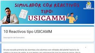 Simulador con reactivos tipo USICAMM