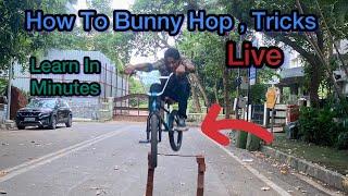 How To Bunny Hop , Learn In Minutes Akram Bmx Rider Live #bmx #bunnyhop #live