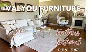 NEW COUCH REVIEW! | Valyou Furniture Feathers Sectional | Cloud Couch Inspired