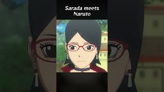 Sarada meets Naruto in the past