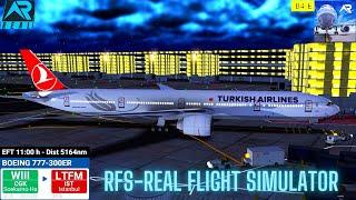 RFS–Real Flight Simulator–Jakarta–To–Istanbul–Full Flight–B777-300ER–Turkish airlines-FHD–Real Route