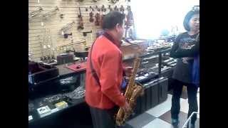 A Customer Plays A MARK VI @ O. DiBella Music in Bergenfield, NJ