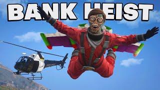 Robbing Banks with Wingsuit in GTA 5 RP..