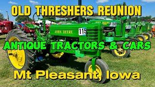 Antique Tractors & Cars at the Midwest Old Threshers Reunion in Iowa