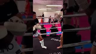 Mohammed Faizan hitting pads with Jom pop