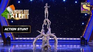 "Vande Mataram" पे इस Crew के Act का Level है Unmatchable |India's Got Talent Season 6 |Action Stunt