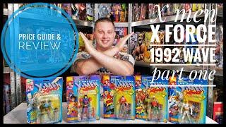 Toy biz X-Men  X Force wave 1 1992 review & price guide  #xmen #toybiz