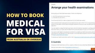 How to book medical appointment for Australian visa