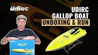 UdiRC | Gallop High Speed Boat Unboxing & Review | #askHearns