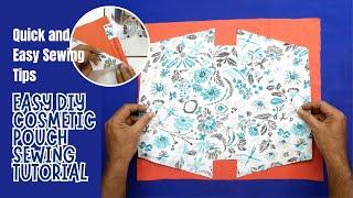 Easy DIY Cosmetic Pouch Sewing Tutorial  Cosmetic Pouch Sewing Tutorial #appearancedesignstudio