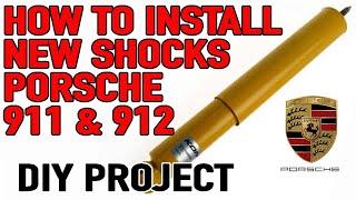 How to install new rear shocks on Porsche 911 912 - Classic Porsche 911 912 Restoration Koni vs KYB