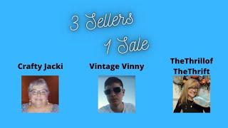 3 Sellers 1 Sale | Vintage Vinny | Crafty Jacki | TheThrillofTheThrift