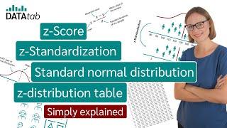 z-Score, z-Standardization, Standard Normal Distribution, z-Distribution Table - Simply explained