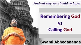 Remembering God vs Calling God | Why should you do Japa? | Swami Abhedananda | Ram Navami 2021