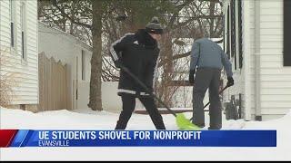 UE students shovel for nonprofit