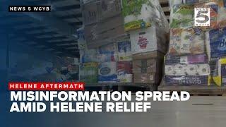 Officials speak out against misinformation amid Helene relief efforts