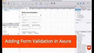 Adding Form Validation in Axure