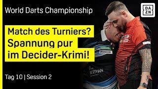 Kranker Peter Wright mit schwerer Aufgabe: Tag 10 - Session 2  | Darts WM 25 | DAZN