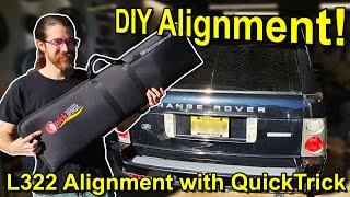 DIY L322 ALIGNMENT! - Using a QuickTrick Wheel Alignment Kit on my Supercharged Range Rover