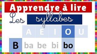 Apprendre à lire - les Syllabes