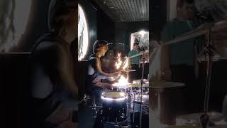 Beggin, live drumcover with fire