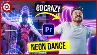 We made a SUPER EASY NEON DANCE Effect In Adobe Premiere Pro